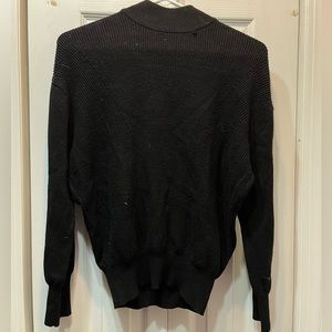 Chelsea and Theodore Black Turtleneck Long Sleeve Sweater, Size M